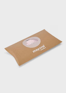 Set Nascita 3 Pezzi Bianco E Rosa