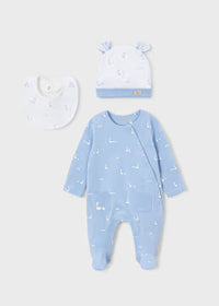 Set Regalo Pigiama Lungo Azzurro