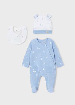 Set Regalo Pigiama Lungo Azzurro