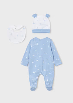 Set Regalo Pigiama Lungo Azzurro