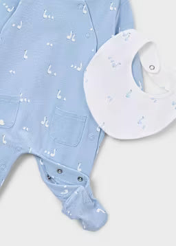 Set Regalo Pigiama Lungo Azzurro