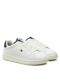 Sneaker Bassa Allacciata Bianco Blu