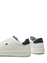 Sneaker Bassa Allacciata Bianco Blu