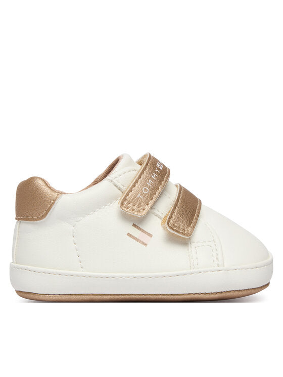 Sneaker Bassa Velcro Off White Nude