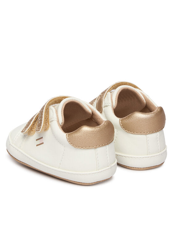 Sneaker Bassa Velcro Off White Nude