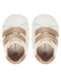 Sneaker Bassa Velcro Off White Nude