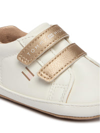 Sneaker Bassa Velcro Off White Nude