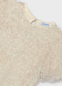 Maglione Manica Corta Bianco