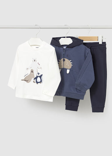 Tuta Combinato Maglietta Blu Scuro