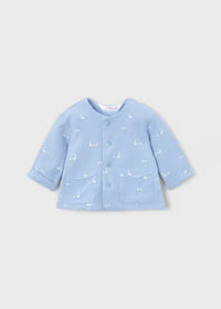 Set 3 Pezzi Cardigan T-Shirt E Pantaloni Azzurro