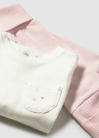 Tuta 3 Pezzi Rosa Baby