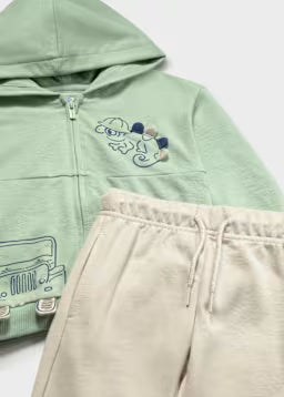 Completo Safari Con Maglietta Verde