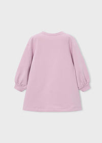 Vestito Felpa Cuore Rosa
