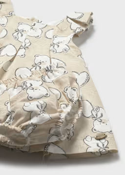 Vestitino Neonata Con Stampe Orsetti