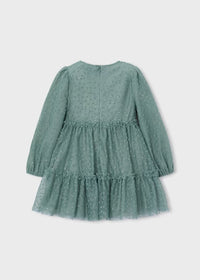 Vestito Tulle Fantasia Verde