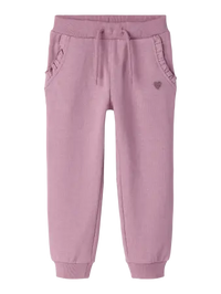 Pantaloni In Felpa Da Bambina Rosa Antico