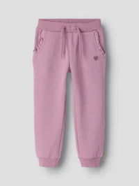 Pantaloni In Felpa Da Bambina Rosa Antico