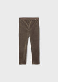 Leggings Velluto Basic Marrone
