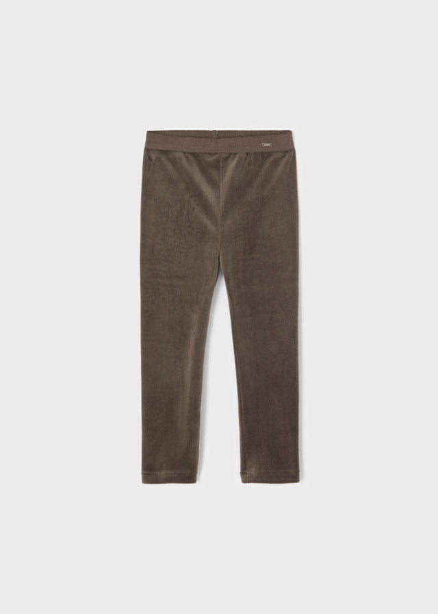 Leggings Velluto Basic Marrone