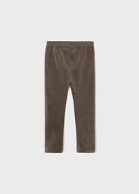 Leggings Velluto Basic Marrone