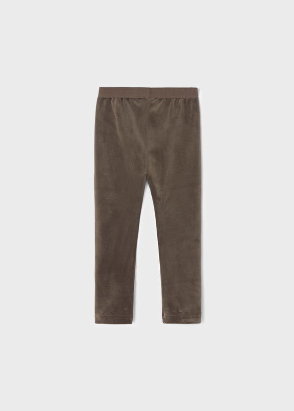 Leggings Velluto Basic Marrone