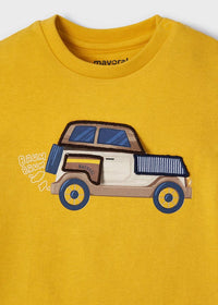 Maglietta Manica Lunga Play Car Giallo