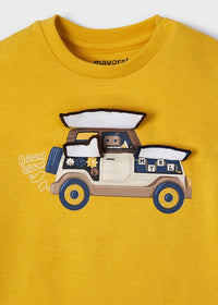 Maglietta Manica Lunga Play Car Giallo