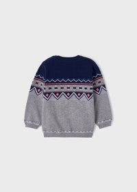 Maglioncino Jacquard Grigio