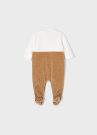 Tutina Combinato Con Cagnolino Marrone