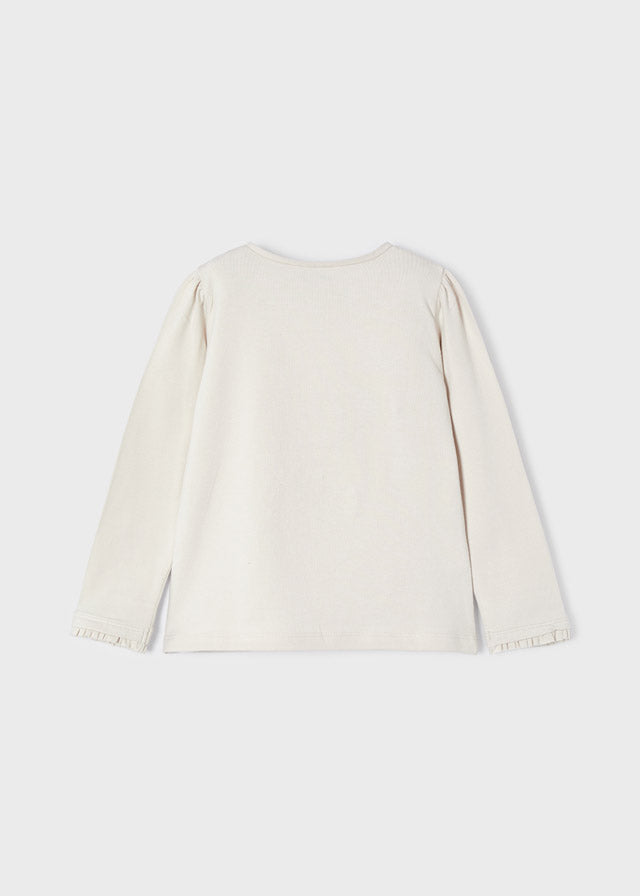Shirt Manica Lunga Con Bimba Rosa