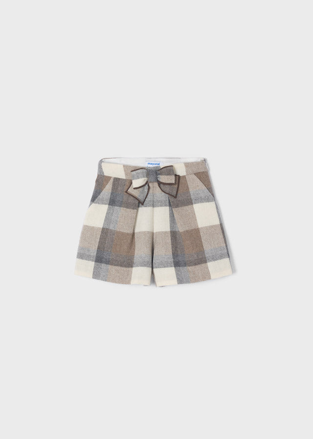 Bermuda Quadri Panna Grigio Beige