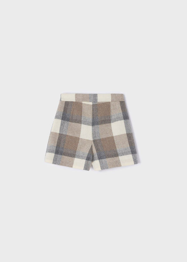 Bermuda Quadri Panna Grigio Beige