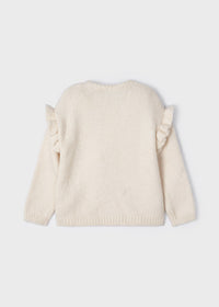 Maglioncino Jersey Ricamato Beige