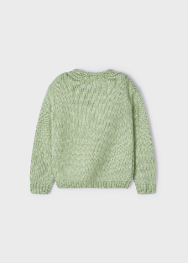 Maglioncino Jersey Ricamato Verde