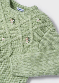 Maglioncino Jersey Ricamato Verde