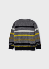 Maglioncino Jersey Righe Grigio