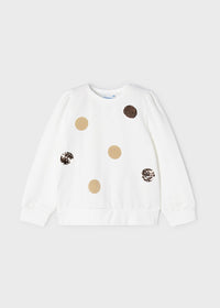 Pullover Bianco a Pois