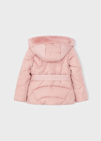 Giubbotto Marsupio Peloso Rosa