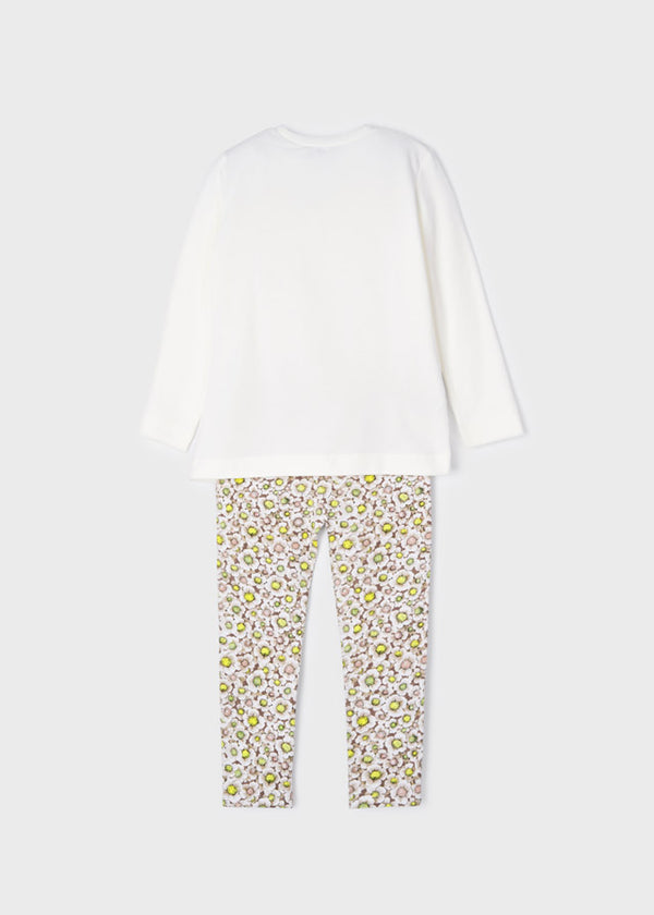 T-shirt + Leggins Beige