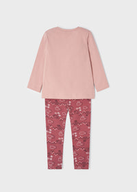 T-shirt + Leggins Rosa