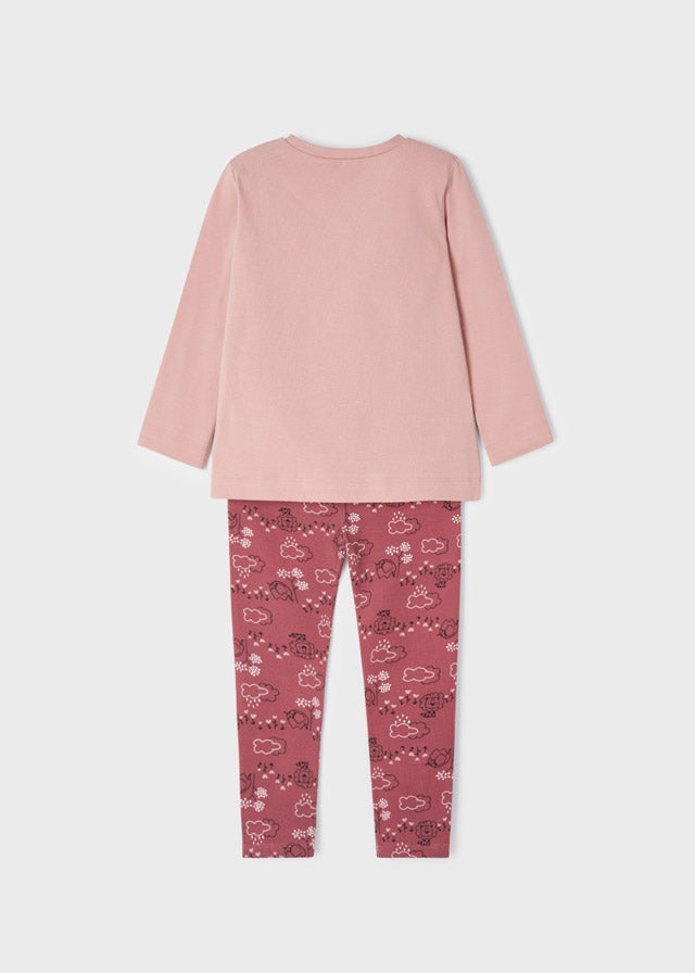 T-shirt + Leggins Rosa
