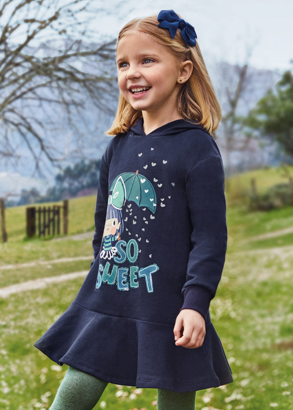 Vestito Felpa Blu