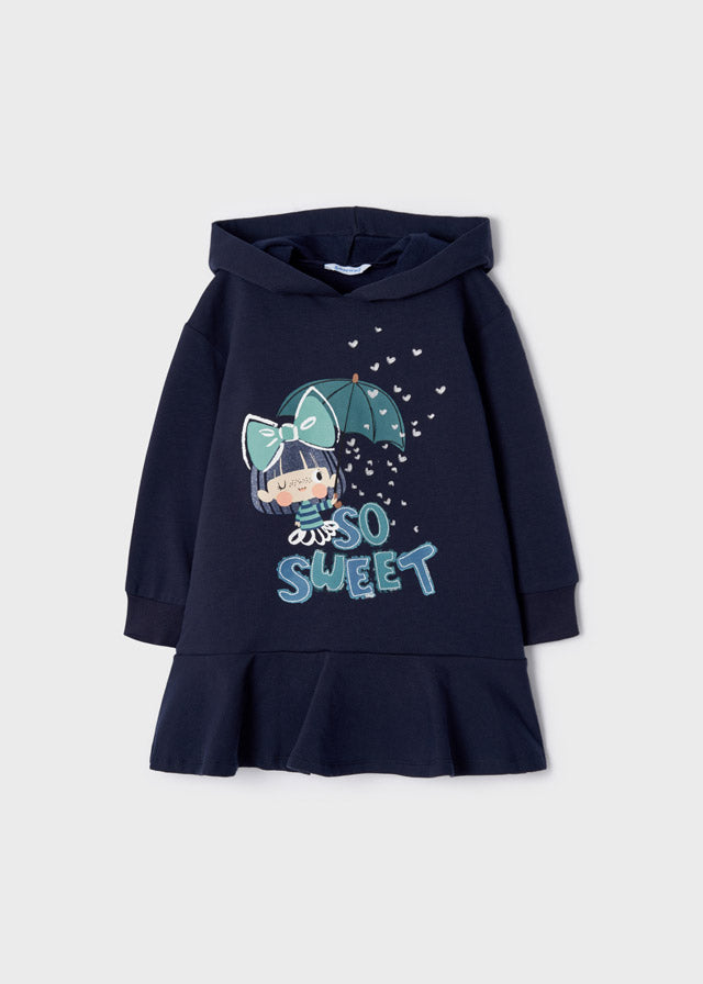 Vestito Felpa Blu