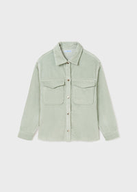 Overshirt Velluto a Costine Verde
