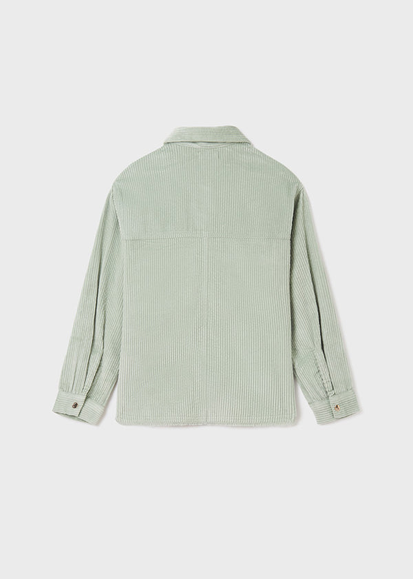 Overshirt Velluto a Costine Verde