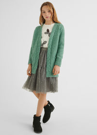 Cardigan Aperto Verde