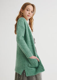 Cardigan Aperto Verde