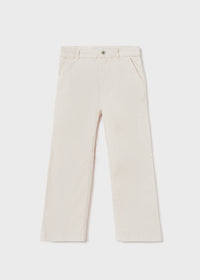 Pantalone in Velluto Beige