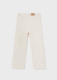 Pantalone in Velluto Beige