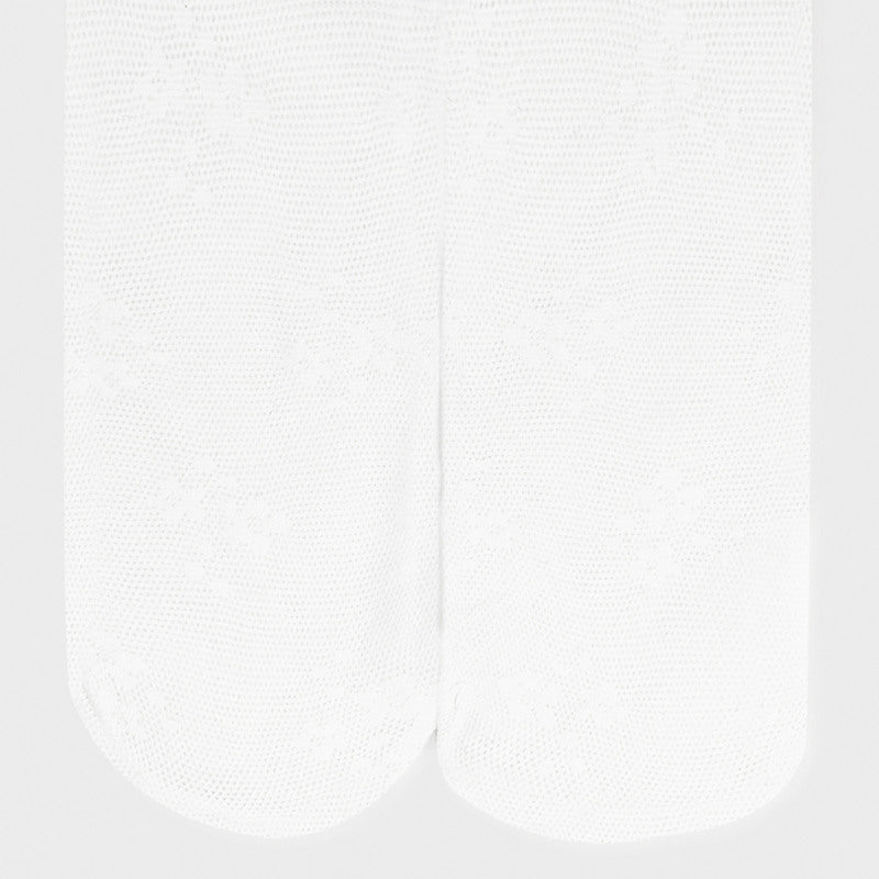 Collant Jacquard Bianco